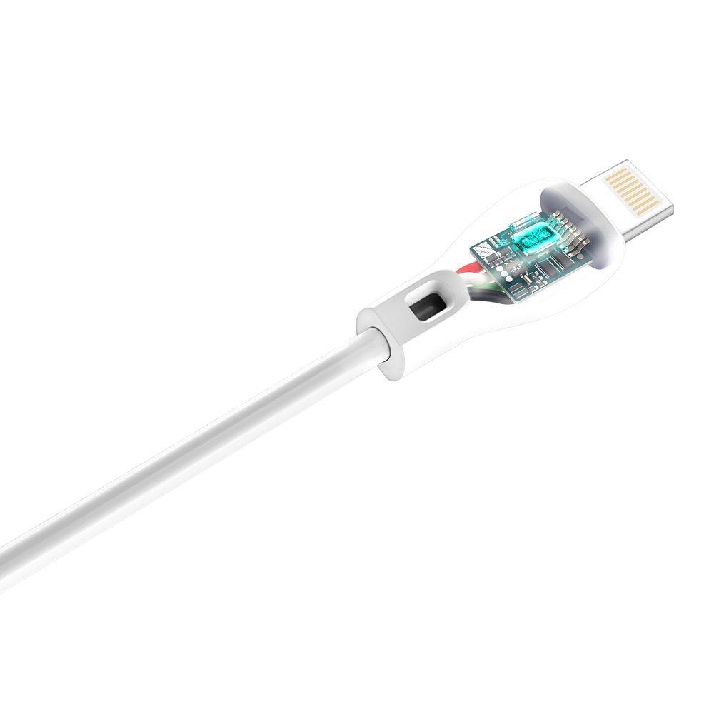 Dudao 2m USB To Lightning Charging Cable 2.1A - White