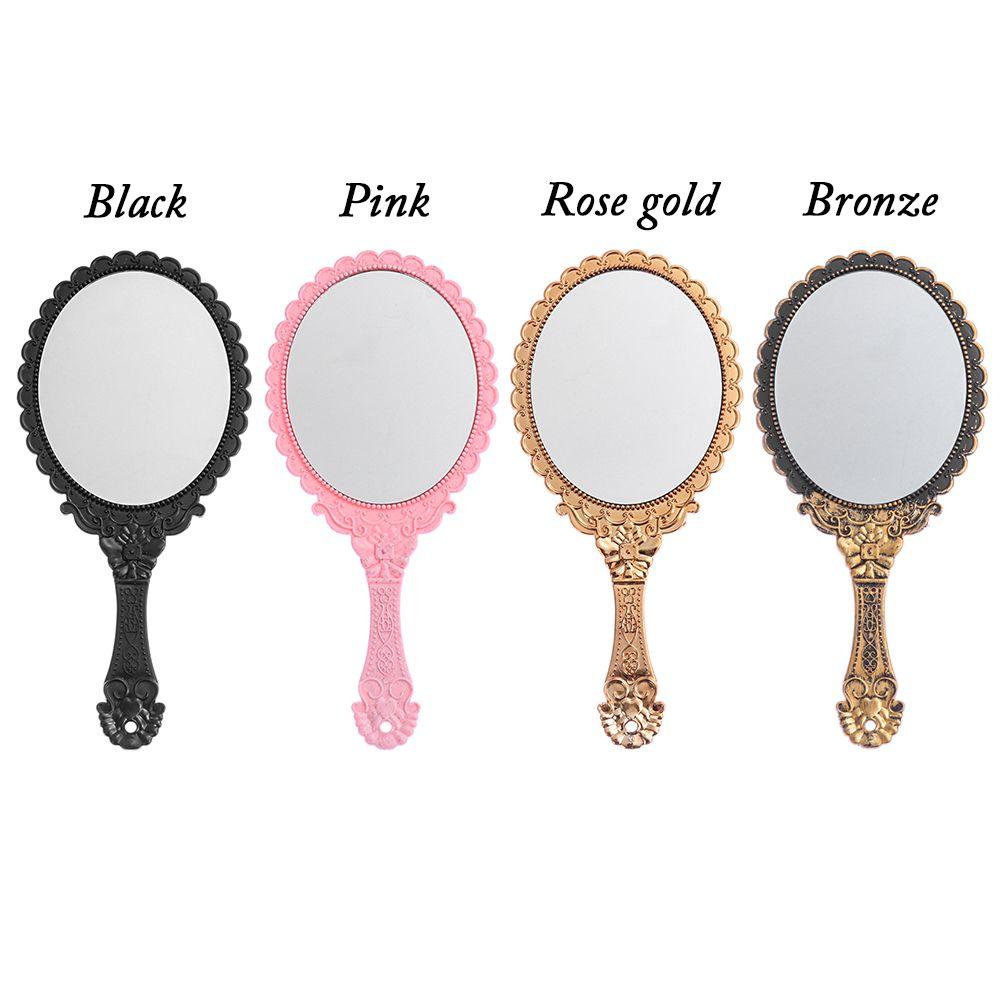New Hot Makeup Mirrors Dresser Mirror Vintage Oval-Shape Handheld Mirror Vanity Mirror