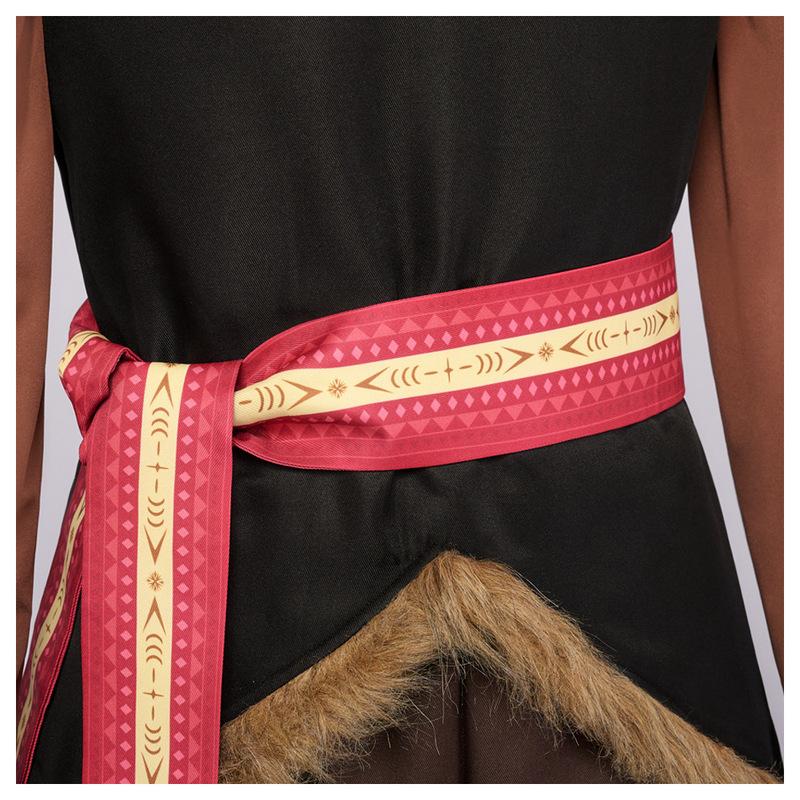 Anime Kristoff Cosplay Costume Halloween Party Outfit Men Stage Performance Role Play Peasant Fur Trim Clothes Full Set