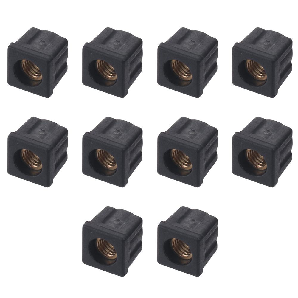 Без M6 Отверстие Трубные Заглушки Квадратная Заглушка Гайка Ножка Накладка Модные Заглушки Торцевые Колпачки Главная