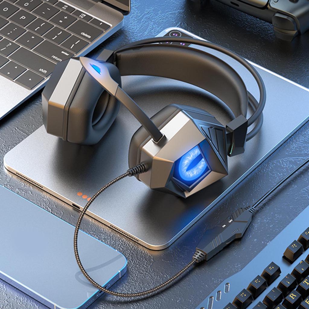 Wired Gaming Headset Professional Ergonomic Comfortable Clear Gaming Headset for PC Computer Black