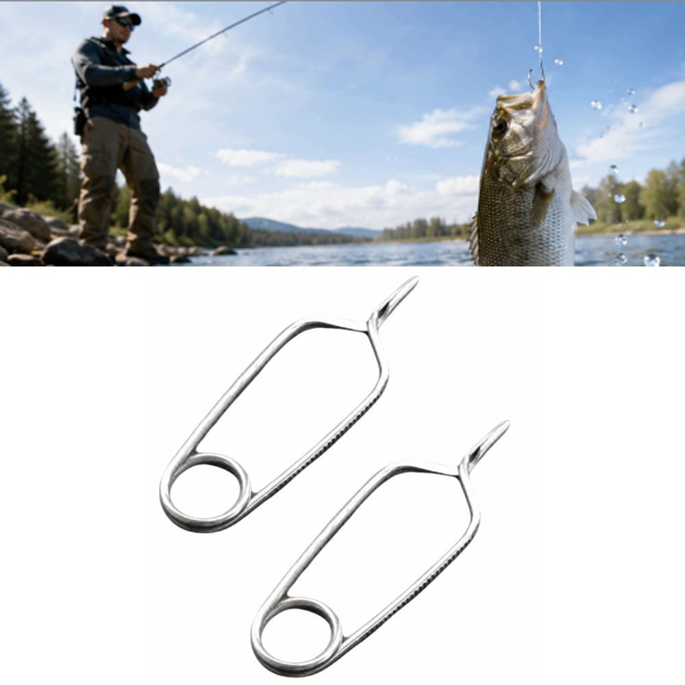 2PCS Stainless Steel Fly Fishing Pliers 3 Sizes Hackle Pliers Fly Tying Pliers Fly Tying Tool
