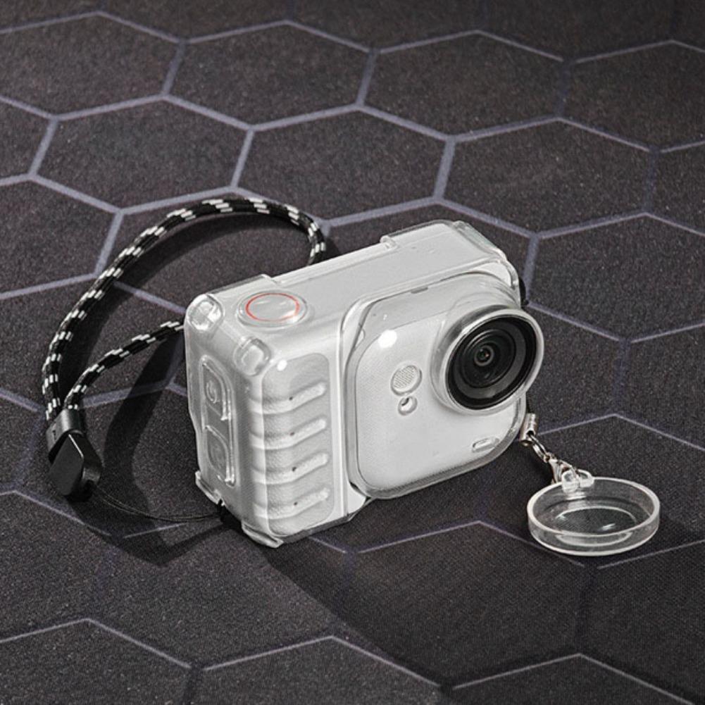 For Insta360 Go Ultra Protective Cover TPU Anti Drop Ice Sensing Heat Antifall With Lens Cap Lanyard Dissipation Protective Case