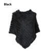 New Fur Knitted Rabbit Fur Poncho Vest Fashion Wrap Coat Vtg Shawl Lady Wedding Party