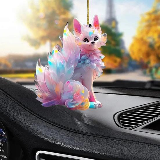 Автомобильная подвеска в виде белки, подвесное украшение со шнурком, легко подвешивается, универсальное использование, украшение для брелока, автомобильный аксессуар