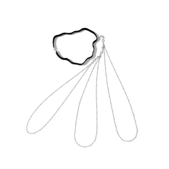 Сексуальная цепочка на бедро, женская регулируемая многослойная цепочка с бриллиантами, роскошная цепочка из золотисто-белого сплава для тела, аксессуар для ног