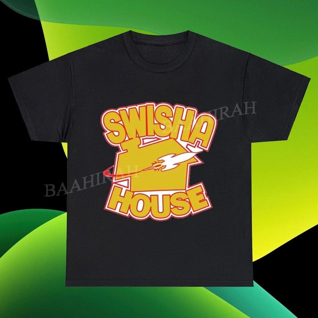 Новая смешная американская футболка SWISHA HOUSE с логотипом, размеры от S до 5XL