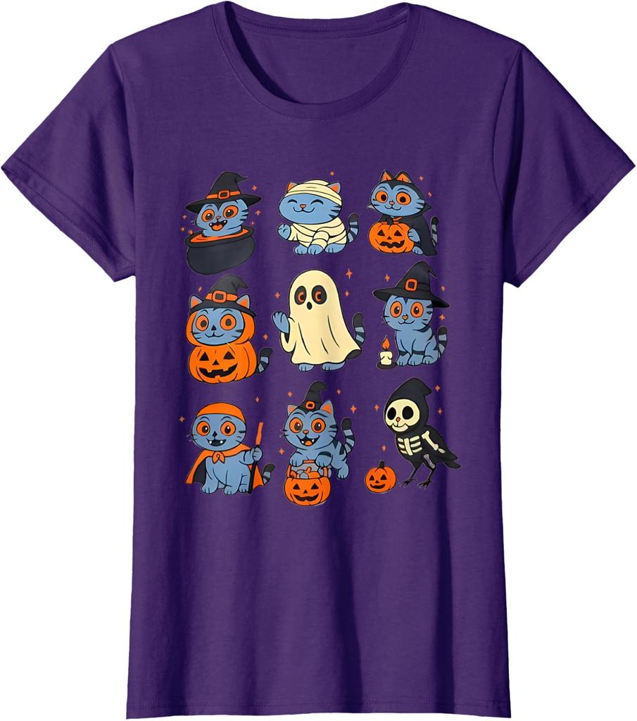 Derpy Tiger and Bird Halloween Apparel Ladies' Crewneck T-Shirt Unisex T-Shirt