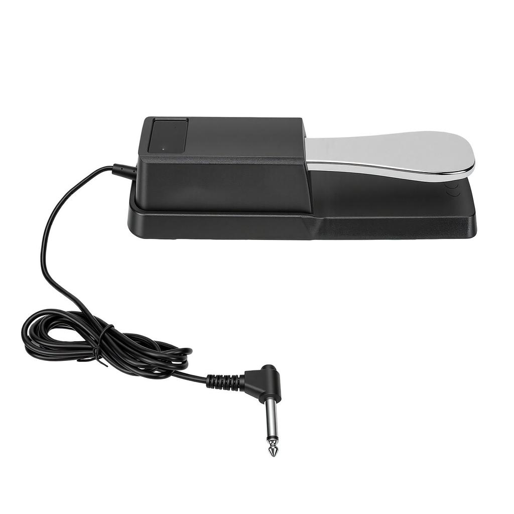 Sustain Pedal Quick Response Noise Reduction Universal Non Slip Base Keyboard Damper Pedal Silver