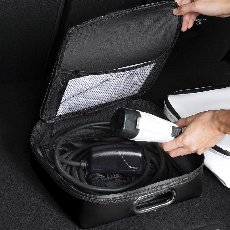 VW Car Rechargeable Gun Storage Box Leather Organizer Case For VW GTI Polo Golf MK6 Passat B6 Tiguan Arteon Jetta T-ROC ID.4 CC zf8