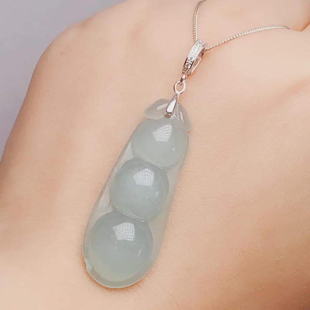 Серебряная застежка-клипса двойная из стерлингового серебра 925 пробы для подвески и нефритовых аксессуаров