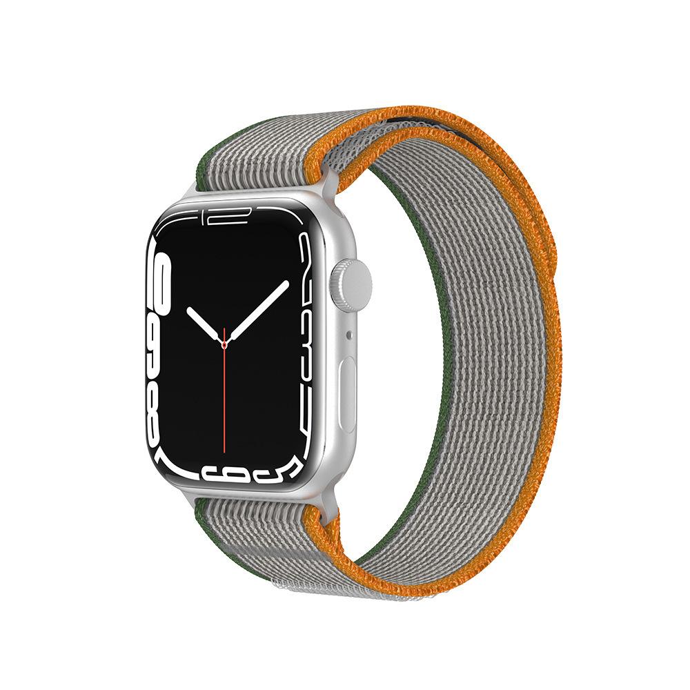 Совместим с Apple Watch Ultra 8, нейлоновая петля Trail подходит для iWatch 42 мм, 44 мм, 45 мм, 49 мм, сменный ремешок для спортивных часов, лента на липучке, запястье
