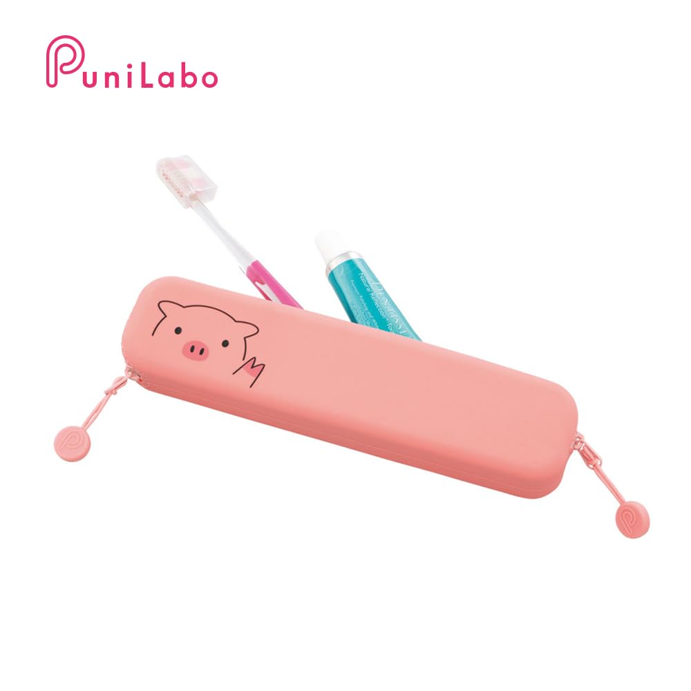 LIHIT LAB Slim Zipper Pouch Punilabo Shiba Inu A7717-2