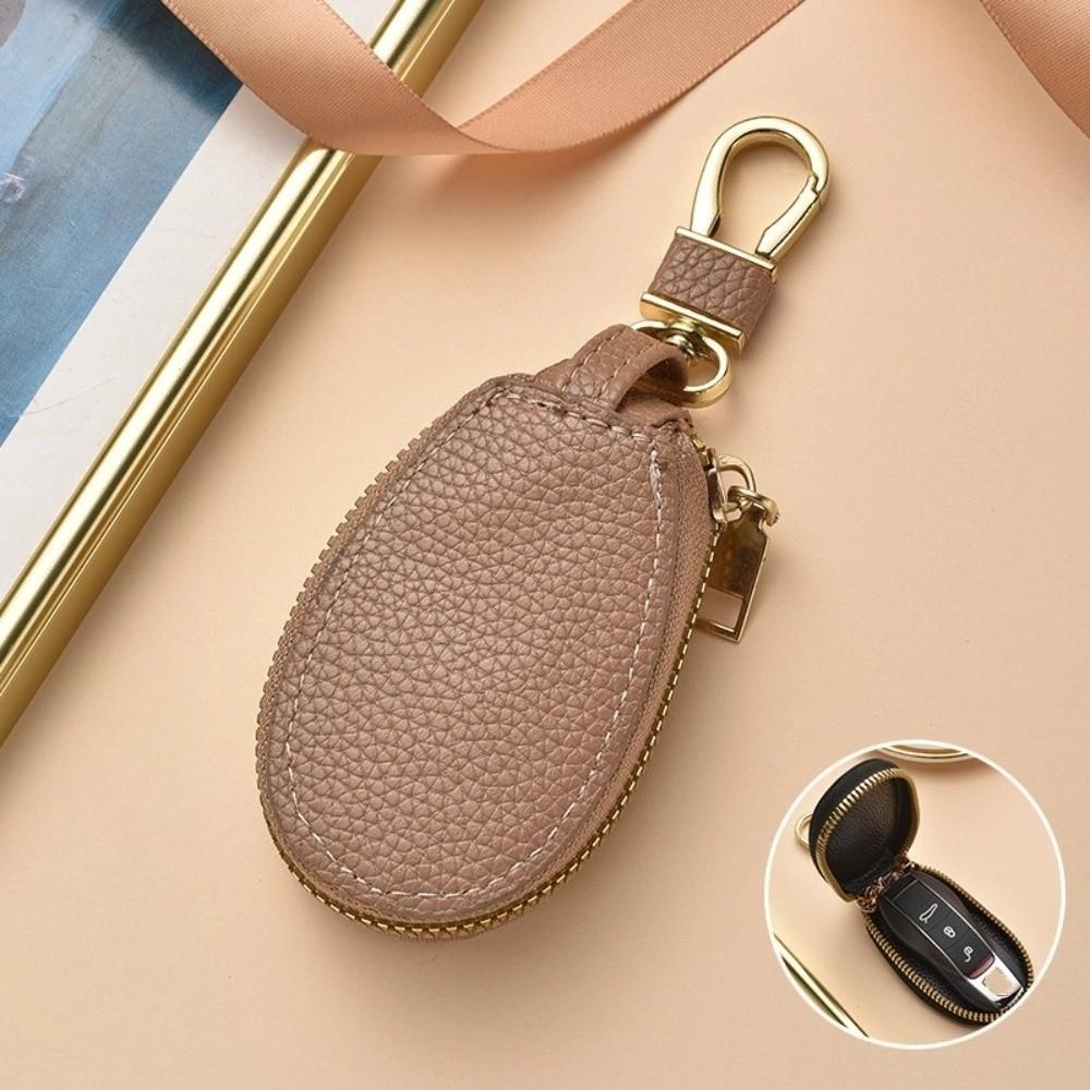 Zipper Closure Car Key Bag Luxury Mini Storage Bag Portable Keychain Holder Daily Use