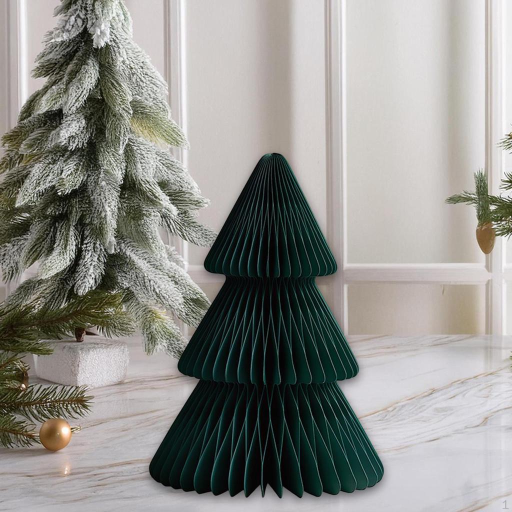 Бумажный декор Рождественской елки 3D Соты Современное декоративное украшение Настольное