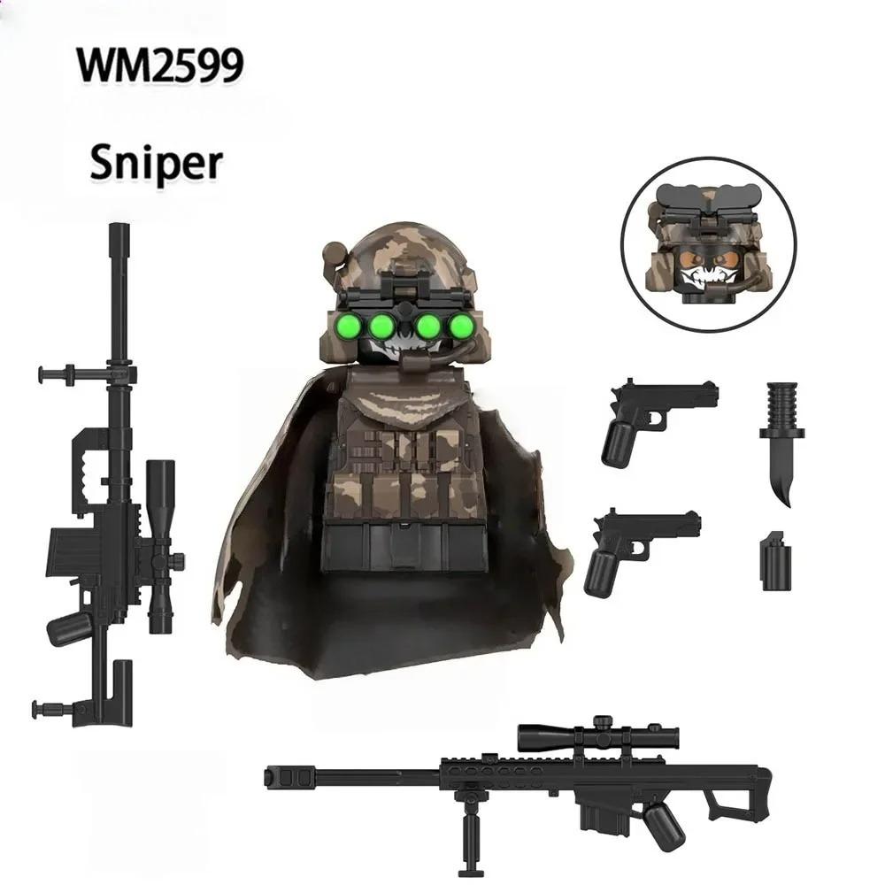 WM6147 WM6168 Military Series SWAT Special Forces Building Blocks Commando Soldier City Police Cap Mini Action Figure Toys