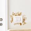 Роскошные золотые наклейки на выключатели с цветочным листом для украшения стен дома
