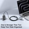MCDODO CA-6740 2-в-1 USB-C Кабель 100 Вт Быстрая Зарядка Два порта Type-C Плетеный Шнур 1.5 м для Нескольких Устройств
