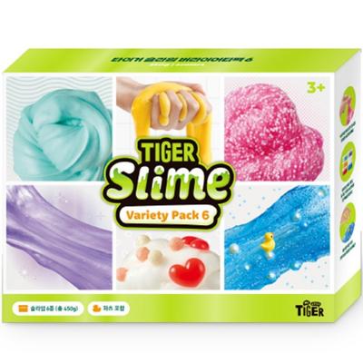 Набор разнообразных слаймов My Little Tiger, 6 видов, мятное варенье, желе из манго + галактика + розовый сироп + молочные конфеты + морской жемчуг, корейские игрушки