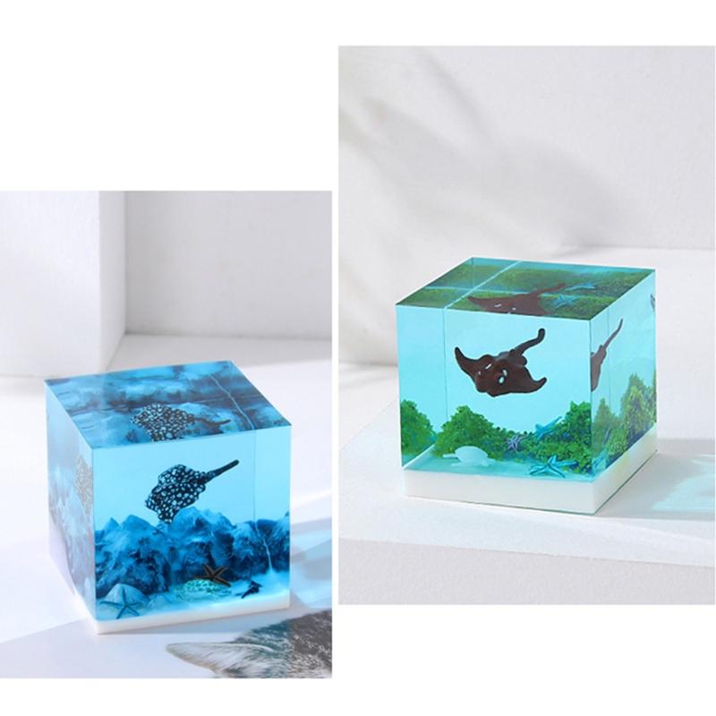 3D DIY Кристальный Эпоксидный Материал Заполнение Закрытая Модель Морского Животного Микро Пейзаж Рыба Море для Черепахи Материал Аксессуар