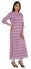 Printed Indian Ethnic Kurti For Women Mandarin Collar Long Straight Kurta With