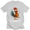 Funny Chicken FCawF Rooster T Shirt Men Women ShortSleeve Tshirt Streetwear Casual Graphic Tee Tops Loose Oversized Clothing