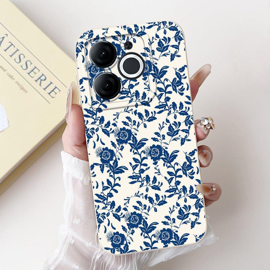 For Itel A80 Beautiful Bow Rose Painting Phone Case For Itel A80 A671L A671LC Shockproof Soft Silicone Cases
