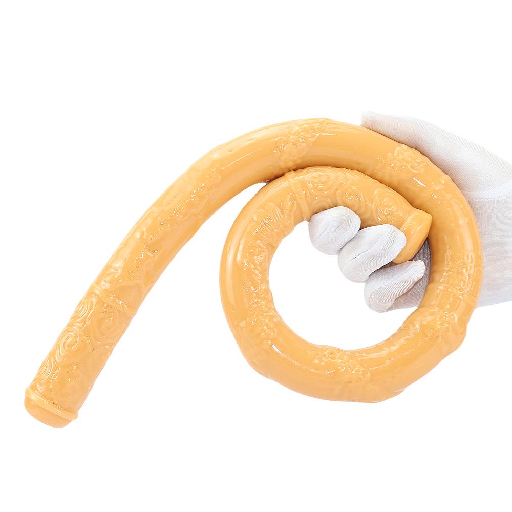 Двуглавый дракон анальная пробка - Длинный, мягкий вибратор для взрослых