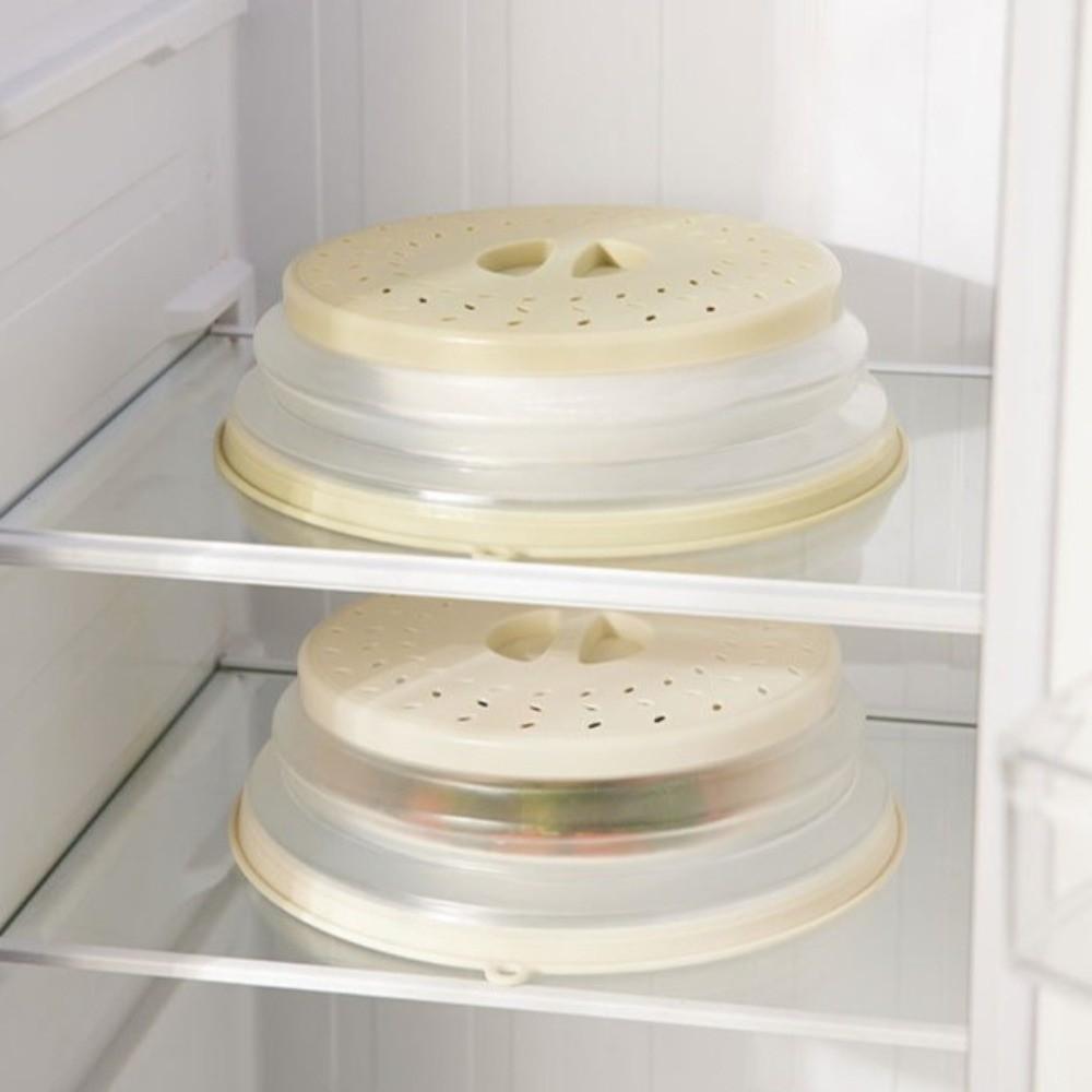 Foldable Microwave Splatter Cover with Steam Drain Plate Cover Microwave Spray Cover Kitchen