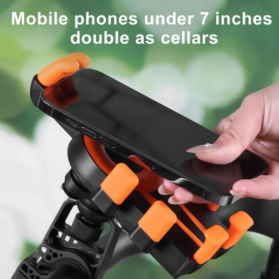 Велосипедный держатель для телефона Восьмизахватный амортизирующий мотоциклетный крепление для мобильного телефона Вращение на 360 градусов Противоскользящий Универсальный Велосипедный Скутер Сотовый