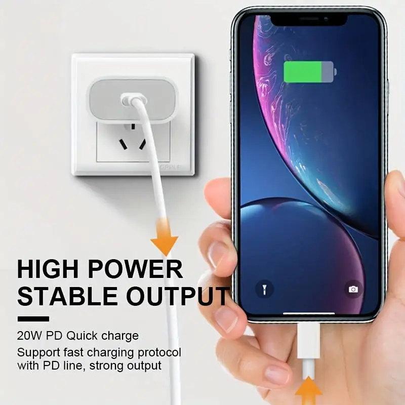 Для Samsung Xiaomi Redmi Fast Charger 20w Wall Type C кабель для зарядки мобильного телефона совместим с iPhone 16 15 Pro Max Plus iPad 10