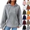 Women's Hoodies Long Sleeve Casual  Solid Drawstring Hoodie Sweatshirts For Women Pullover With Pockets