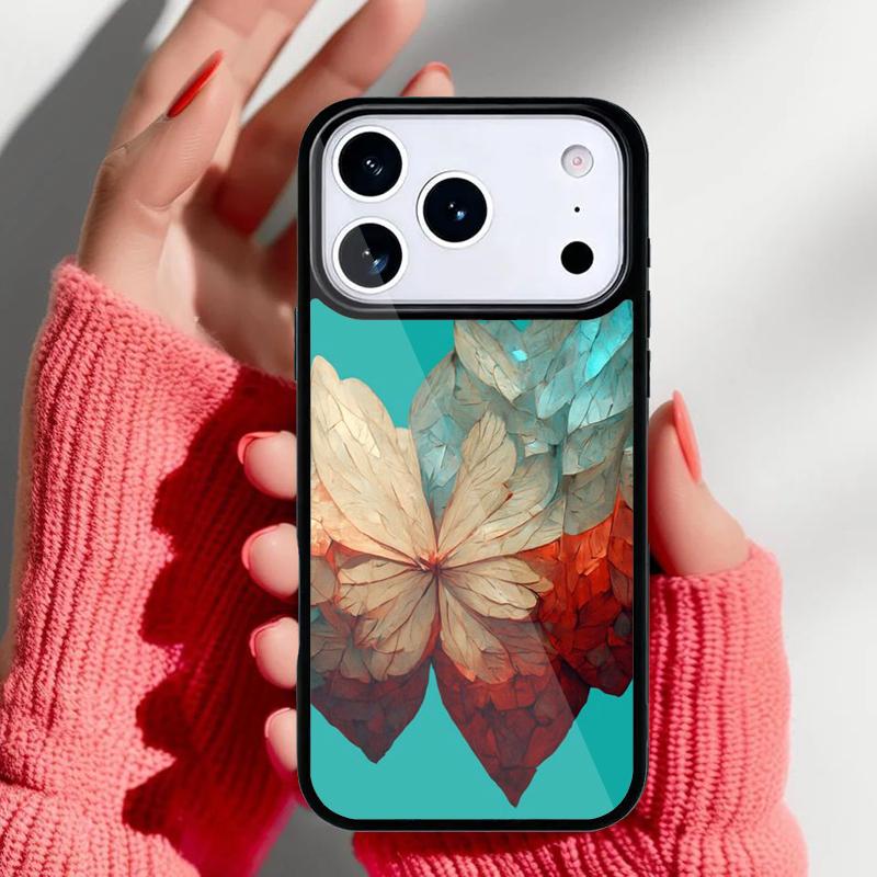 Blue Red Butterfly Phone Case for iPhone 17 16 15 14 13 Pro Max Back Cover for 12 11 Pro Coque