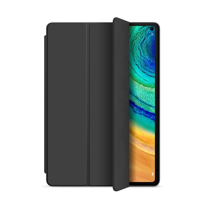 Чехол-подставка с тремя сгибами для huawei Matepad 10,4 дюйма Matepad pro 10,8 дюйма huawei M6 10,8 дюйма PU Чехол для планшета Smart Leather