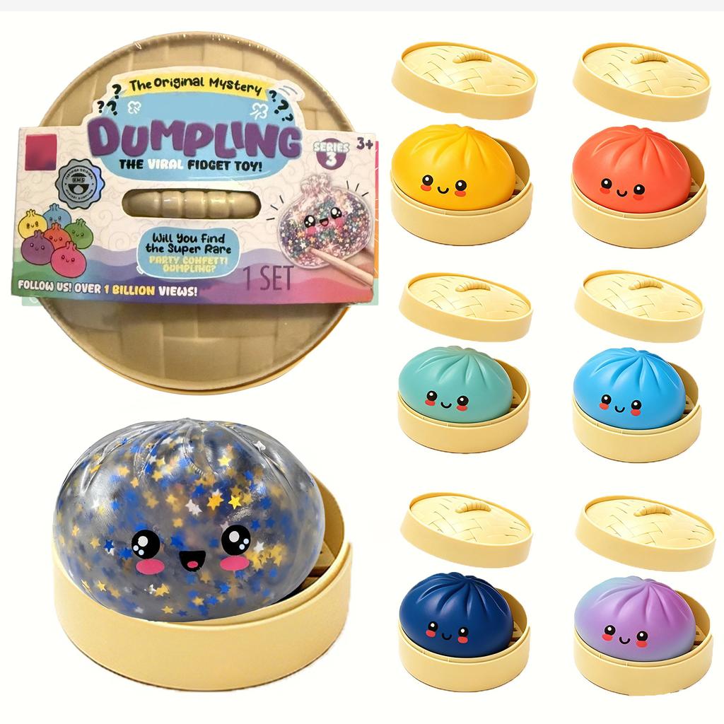 Цветная игрушка-антистресс - 8,5 см, мягкий шарик, случайный цвет