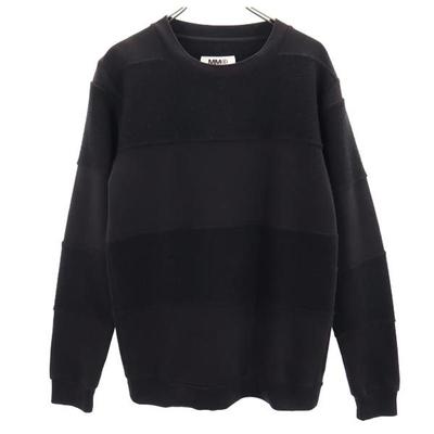 MM6 Свитшот с длинным рукавом Cut S Серия Black с начесом Женский Б/у