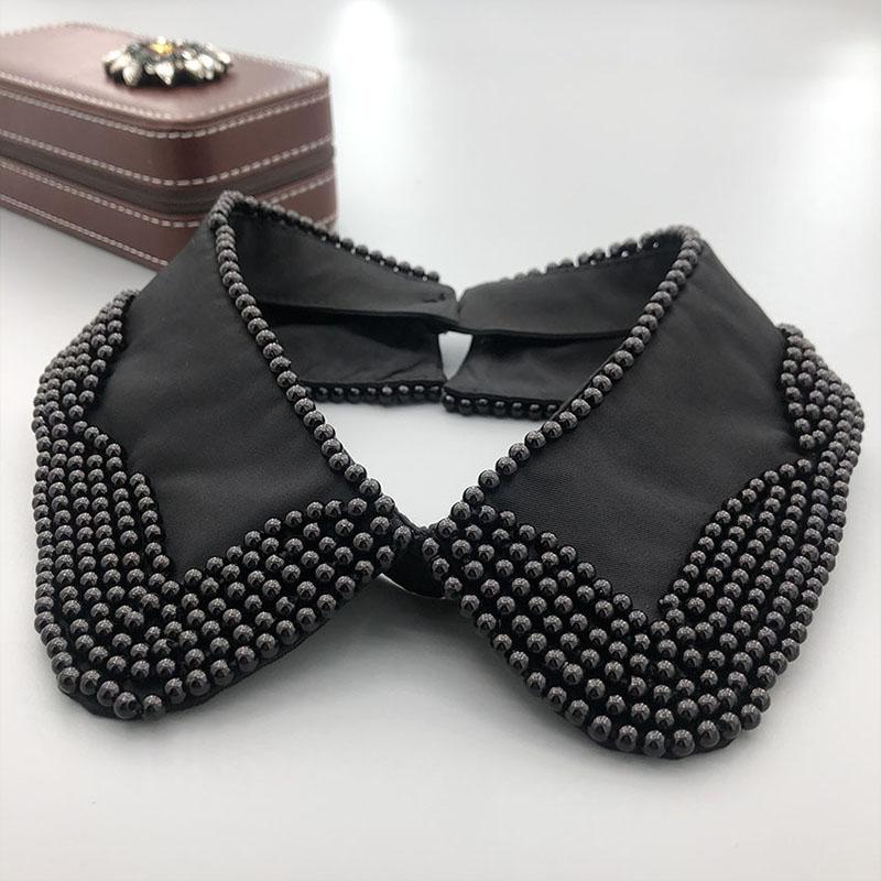 Pearl Fake Collar Lacklace Stand Beads Detachable Collar Fake Women for Party Bride Dress Decorate False Collar Nep Kraagie