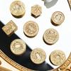 30-мм круглая металлическая печать-штамп для приглашений, скрапбукинга, украшений, металлическая тиснёная печать, круглая печать для рукоделия