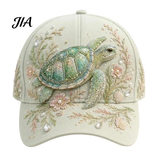 Fashionable Face Slimming Hat Ocean Creatures Baseball Cap, Adjustable Sun with Sea Summer Outdoor Travel Cap Animal Patterns, Trucker for Men