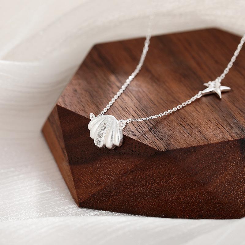 Изысканное женское ожерелье в виде ракушки-звезды, летняя цепочка-воротник Ocean Fresh