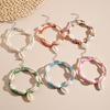 2pcs Fashionable and Simple Bohemian Beach Shell Rice Bead Foot Chain Women's Jewelry Colorful Foot Chain Accessories