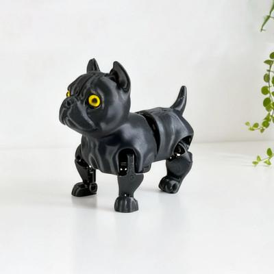 Напечатанная на 3D-принтере модель собаки, игрушка-непоседа, артикулированный щенок с подвижными суставами, гибкое животное, игрушка для снятия стресса, настольный питомец, подарок для детей