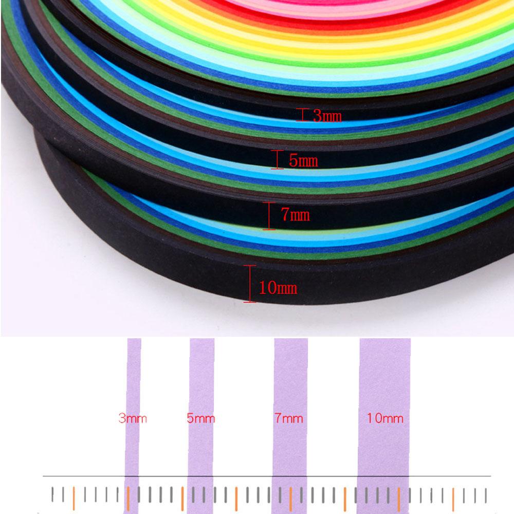 500pcs 50 Colors Home DIY Paper Quilling Paper Decor Pressure Relief Gift Craft Tools