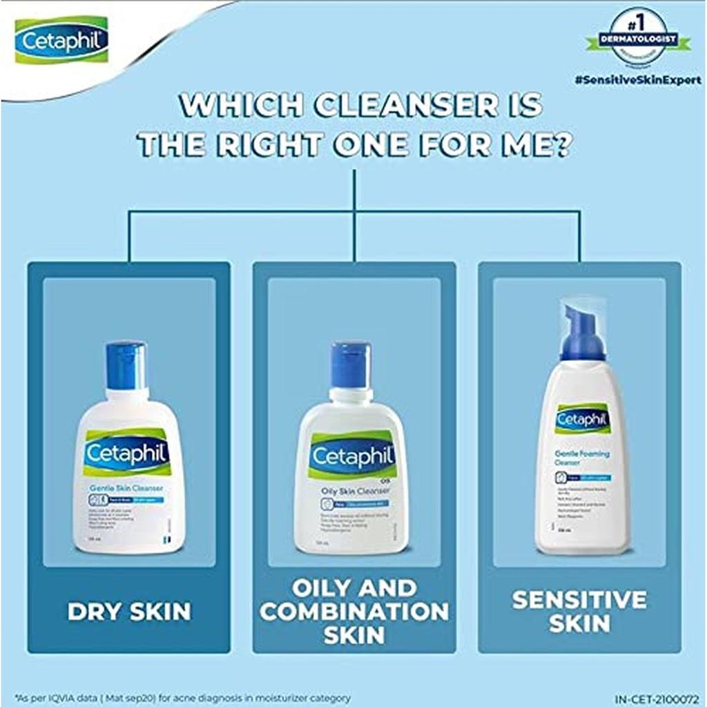 Cetaphil Oily Skin Cleanser , Daily Face Wash for Oily, Acne Prone Skin , Gentle Foaming