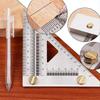 Stainless Steel Triangular Woodworking Ruler