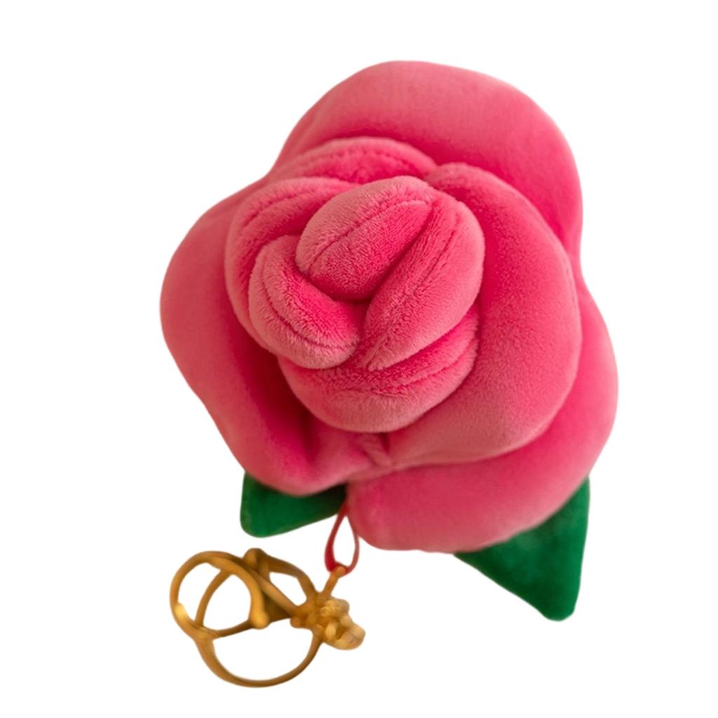 Rose Pendant Decoration For Valentine's Day, Cute Plush Simulation Rose Keychain, Valentine's Day Gift Bouquet