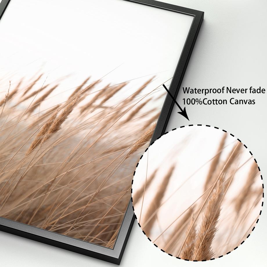 Горное спокойное озеро, тигр, лошадь, трава, сушеные цветы, настенные художественные принты, картина на холсте, скандинавский постер, Декор, фотографии для гостиной