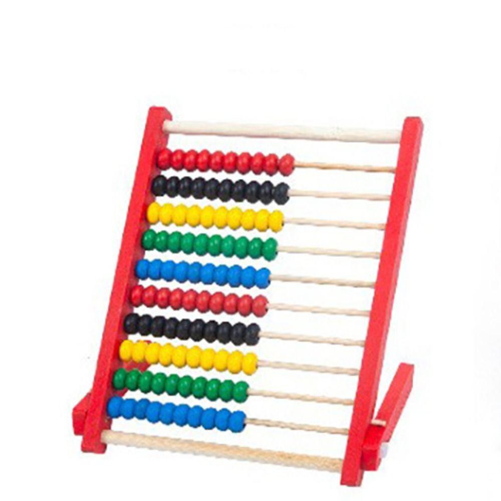 Деревянные счеты деревянные красные синие желтые счетные прочные бусины для дошкольного возраста