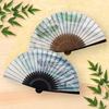 Fan Fan Set with Ryun [Osaka Choseido] Fan, Men's, Fashionable, Business, Bag, Holder, Handkerchief, (Green Dragon)