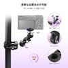NearStream Super Clamp for Compatible with Rotating Ball Load Capacity Stand Made of Aluminum For Live Video Black Smartphones/Cameras/Microphones,